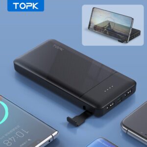 پاور بانک Topk مدل 1014 ظرفیت 10000 میلی آمپر ساعت