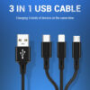 کابل تبدیل USB به MicroUSB/ Lightning/ Type-C تپک مدل AC36