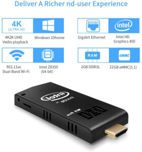 W5 Pro Mini PC Intel Atom Z8350