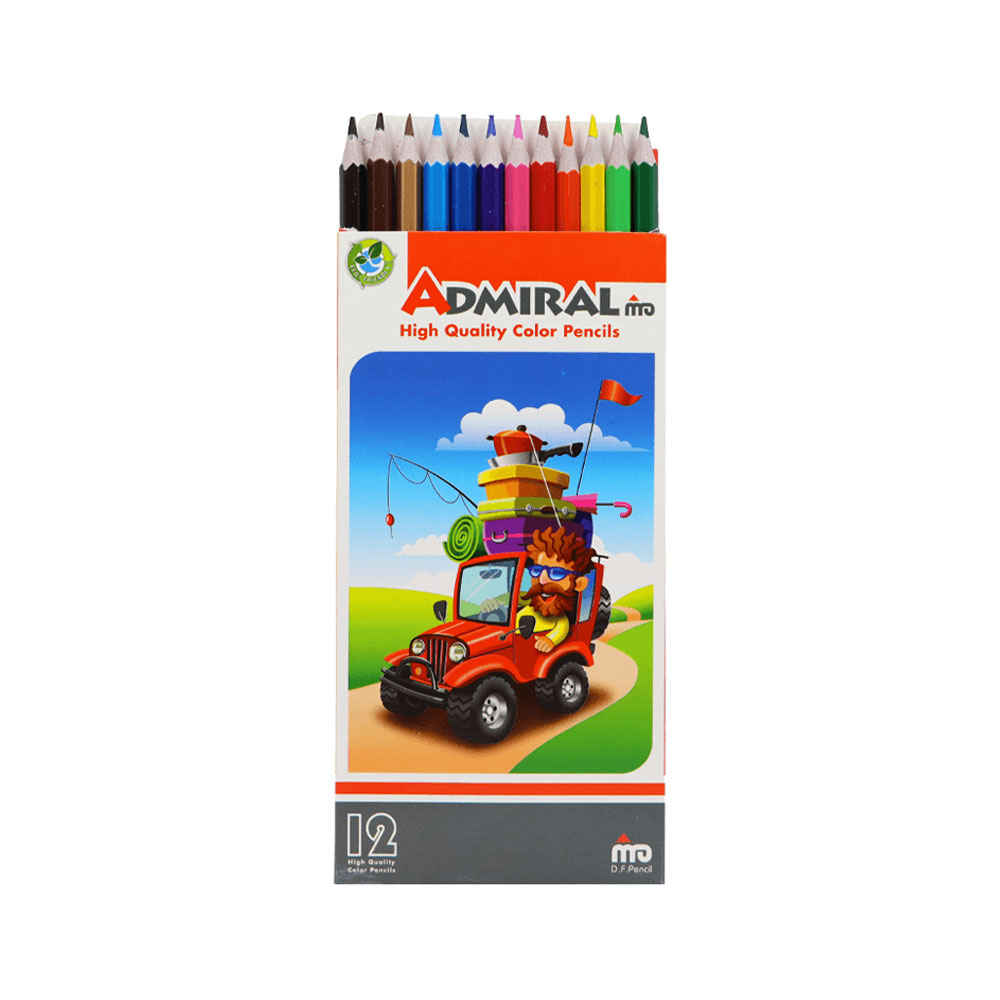 مداد-رنگی-12-عددی-آدمیرال-جعبه-مقوایی