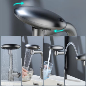 شیر روشویی چهار حالته 360 درجه مدل فضایی