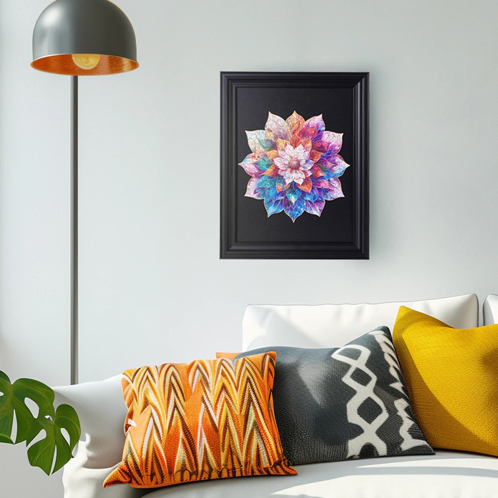پازل-چوبی-رووود-مدل-mystic-mandala-flower(1) پازل چوبی رووود مدل Mystic Mandala Flower