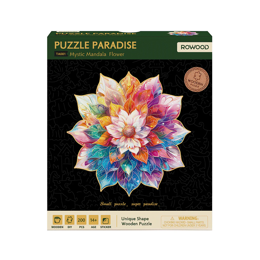 پازل-چوبی-رووود-مدل-mystic-mandala-flower(2) پازل چوبی رووود مدل Mystic Mandala Flower