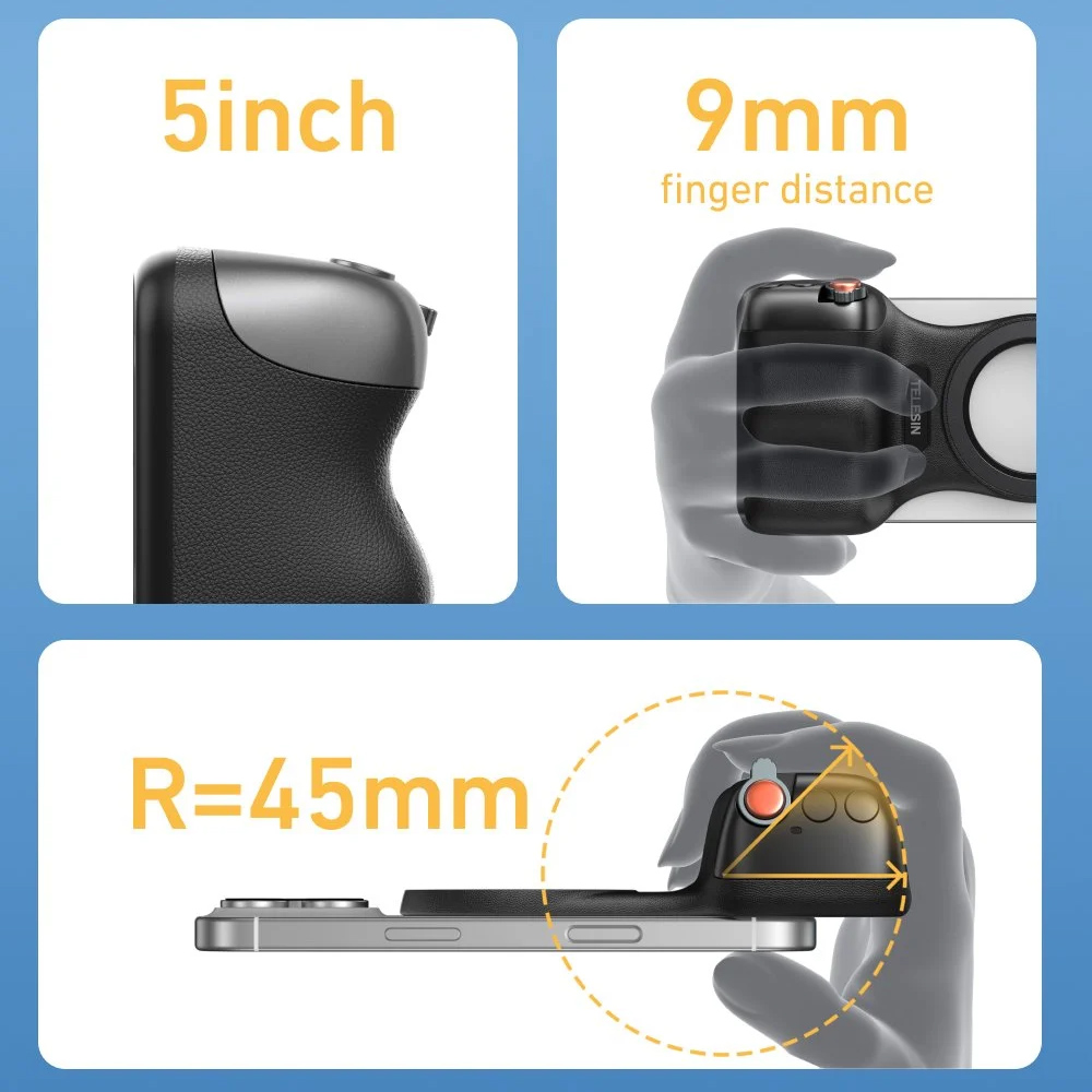 شاتر مگنتی عکاسی موبایل TELESIN مدل Magnetic Grip 2