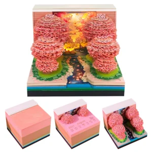 تقویم هنری 3D Spring Grove 2027 با قابلیت نشانه‌گذاری و جای خودکار یکپارچه (ارسال 15 روز کاری)