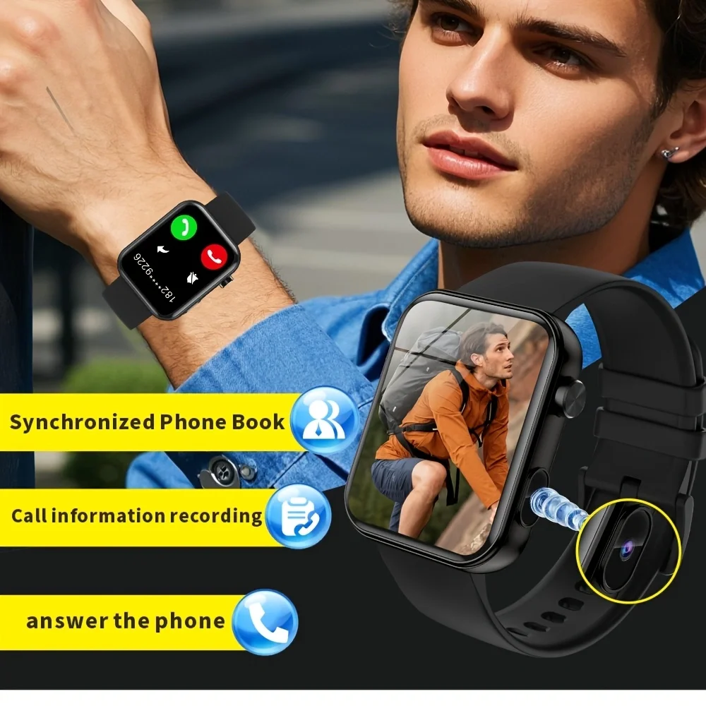 kx_1601449328417-5 ساعت هوشمند SENBONO P51 مدل مربع با قابلیت تماس بلوتوث و دوربین (ارسال 15 روز کاری)
