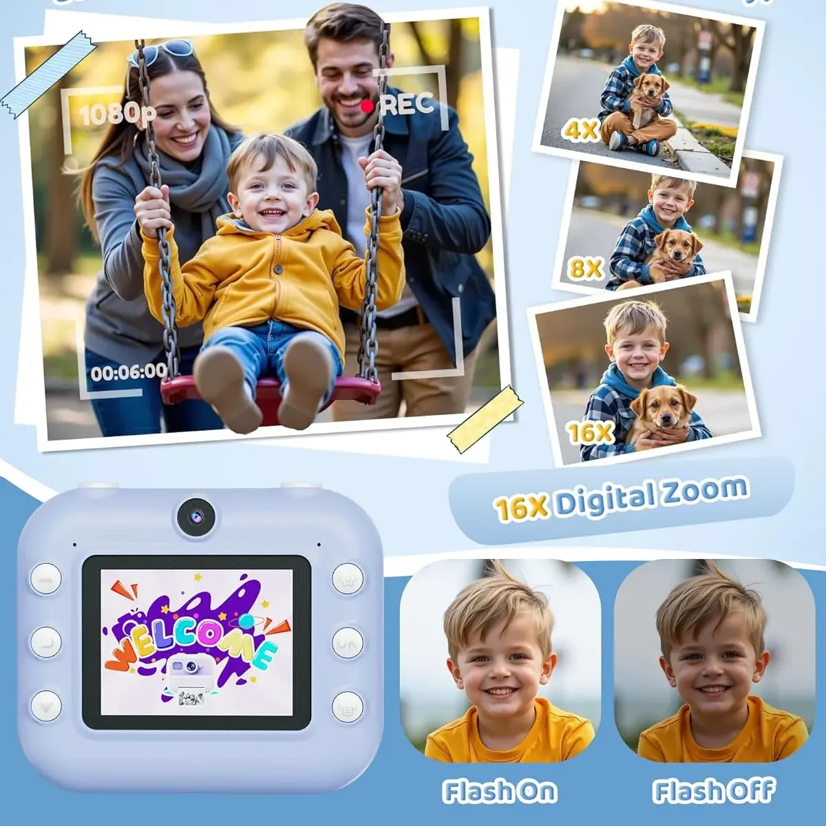 kx_1601385909021-5 دوربین آموزشی M8 Kids Learning Printing Camera مدل پرینتر برای کودکان (ارسال 15 روز کاری)