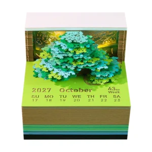 تقویم هفتگی 3D مدل کاغذی با طراحی خاص (ارسال 15 روز کاری)
