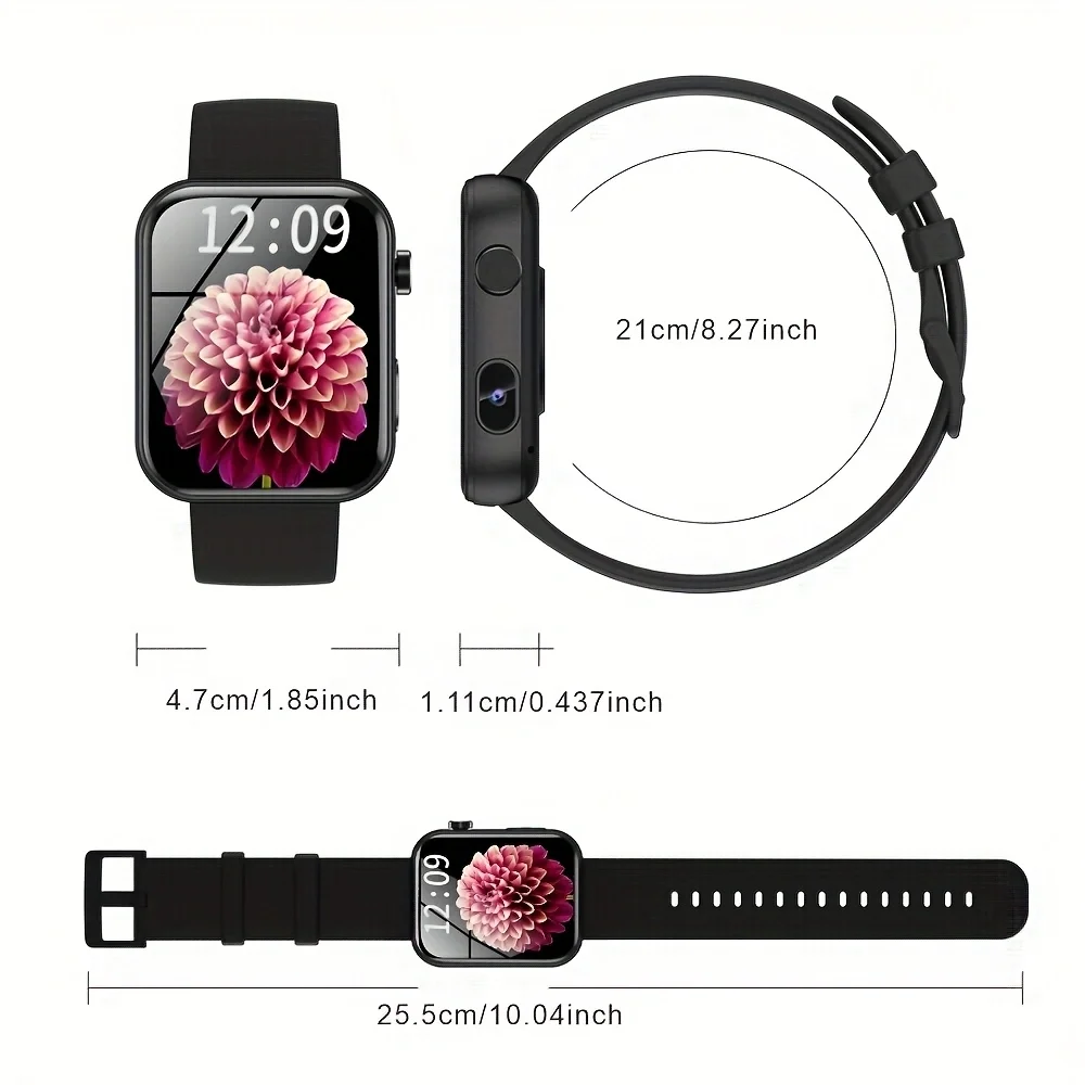 kx_1601449328417-6 ساعت هوشمند SENBONO P51 مدل مربع با قابلیت تماس بلوتوث و دوربین (ارسال 15 روز کاری)