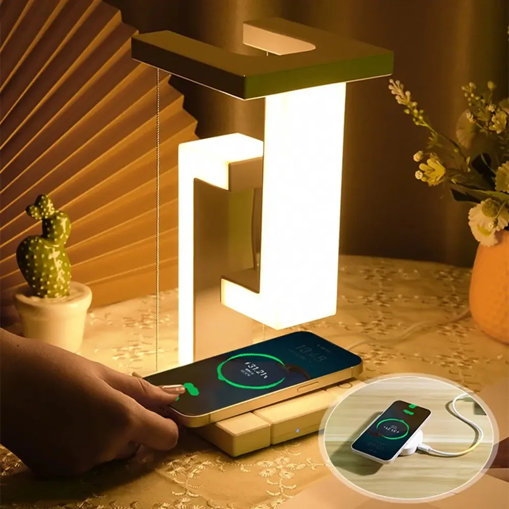 kx_1601733969581-1 چراغ مطالعه LED چندکاره شناور با ایستگاه شارژ بیسیم و کنترل لمسی (ارسال 15 روز کاری)
