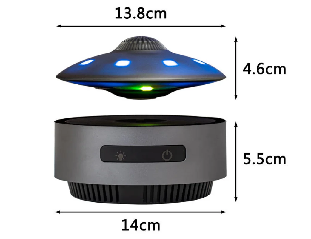 kx_1601487191961-6 اسپیکر پرتابل سهبعدی UFO مدل ABS با طراحی معلق و چرخشی مدرن و نور LED لمسی (ارسال 15 روز کاری)