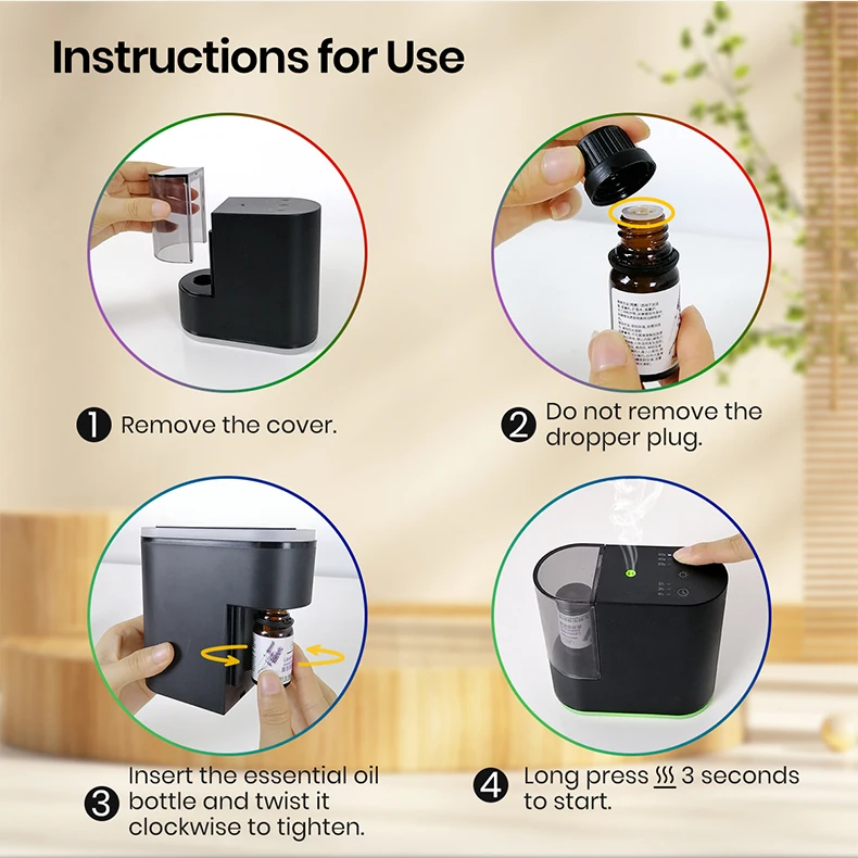 kx_1601438249796-5 دستگاه پخش کننده عطر بدون آب Wholesale Pure Oil Diffuser (ارسال 15 روز کاری)