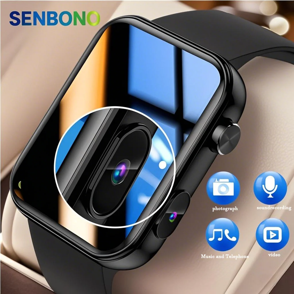 kx_1601449328417-1 ساعت هوشمند SENBONO P51 مدل مربع با قابلیت تماس بلوتوث و دوربین (ارسال 15 روز کاری)