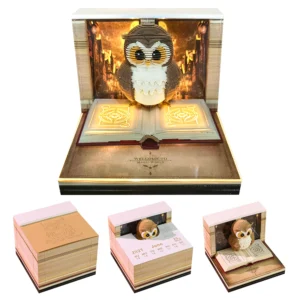 تقویم کاغذی سه‌بعدی جغد جادوئی مدل Wizarding World Magic Owl 2027 (ارسال 15 روز کاری)