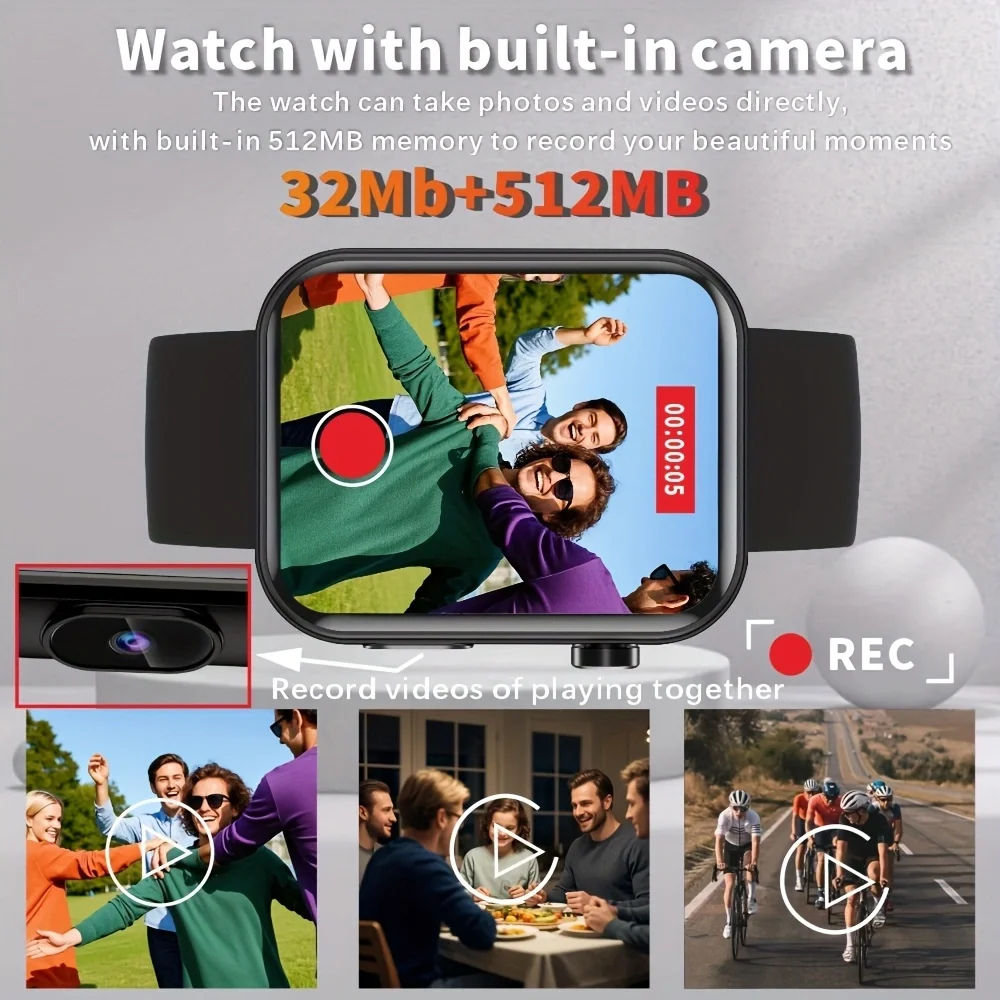 kx_1601449328417-4 ساعت هوشمند SENBONO P51 مدل مربع با قابلیت تماس بلوتوث و دوربین (ارسال 15 روز کاری)