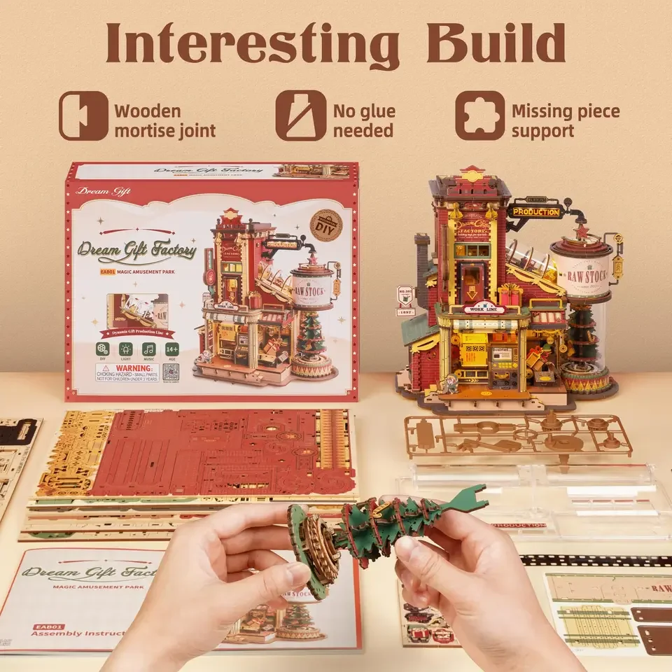 kx_1601829075368-6 پازل چوبی سهبعدی و جعبه موسیقی فانتزی For Dream Gift Factory (ارسال 15 روز کاری)